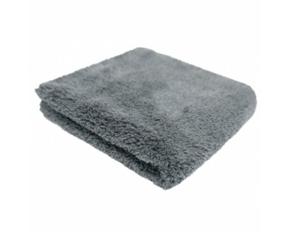 Plush both side buffing towel (40x40см) Плюшевое двустороннее м/ф полотенце, серое, PURESTAR