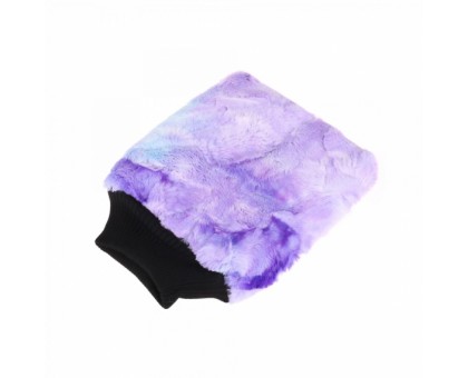 Color-pop wash mitt (20x25cm) Плющевая особо-мягкая рукавица для мойки, пурпурная