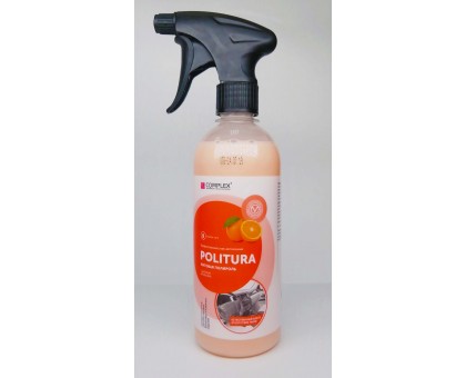 POLITURA Апельсин - Матовая полироль-очиститель для пластиковых,виниловых и кожаных изделий, 0,5л