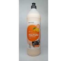 POLITURA Апельсин - Матовая полироль-очиститель для пластиковых,виниловых и кожаных изделий, 1л