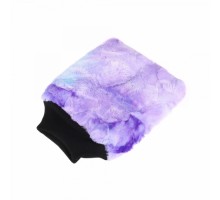 Color-pop wash mitt (20x25cm) Плющевая особо-мягкая рукавица для мойки, пурпурная