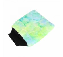 Color-pop wash mitt (20x25cm) Плющевая особо-мягкая рукавица для мойки, зеленая