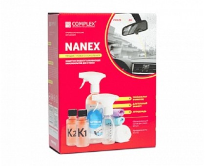 NANEX - Защитное водоотталкивающее нанопокрытие для стекол, набор 