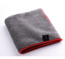 Microfiber Plush Towel - микрофибра с оверлоком для полировки 40*40см 600 г/м2 серая