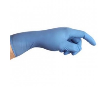 Перчатки Ansell Versatouch нитриловые уплотненные, 300мм, голубые 7,5-8