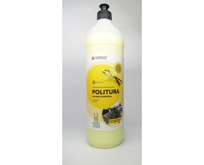 POLITURA Ваниль - Матовая полироль-очиститель для пластиковых,виниловых и кожаных изделий, 1л
