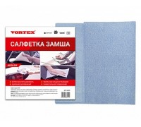 Замша салфетка Vortex , синяя, 50*40